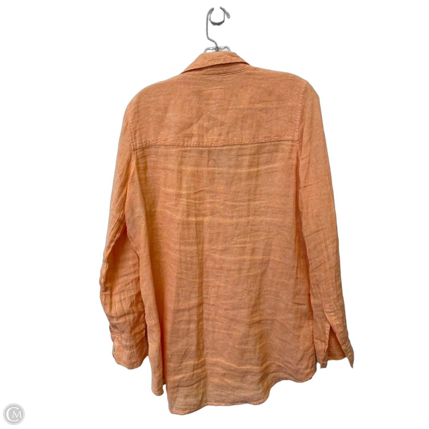 Top Long Sleeve By Sigrid Olsen In Orange, Size: S