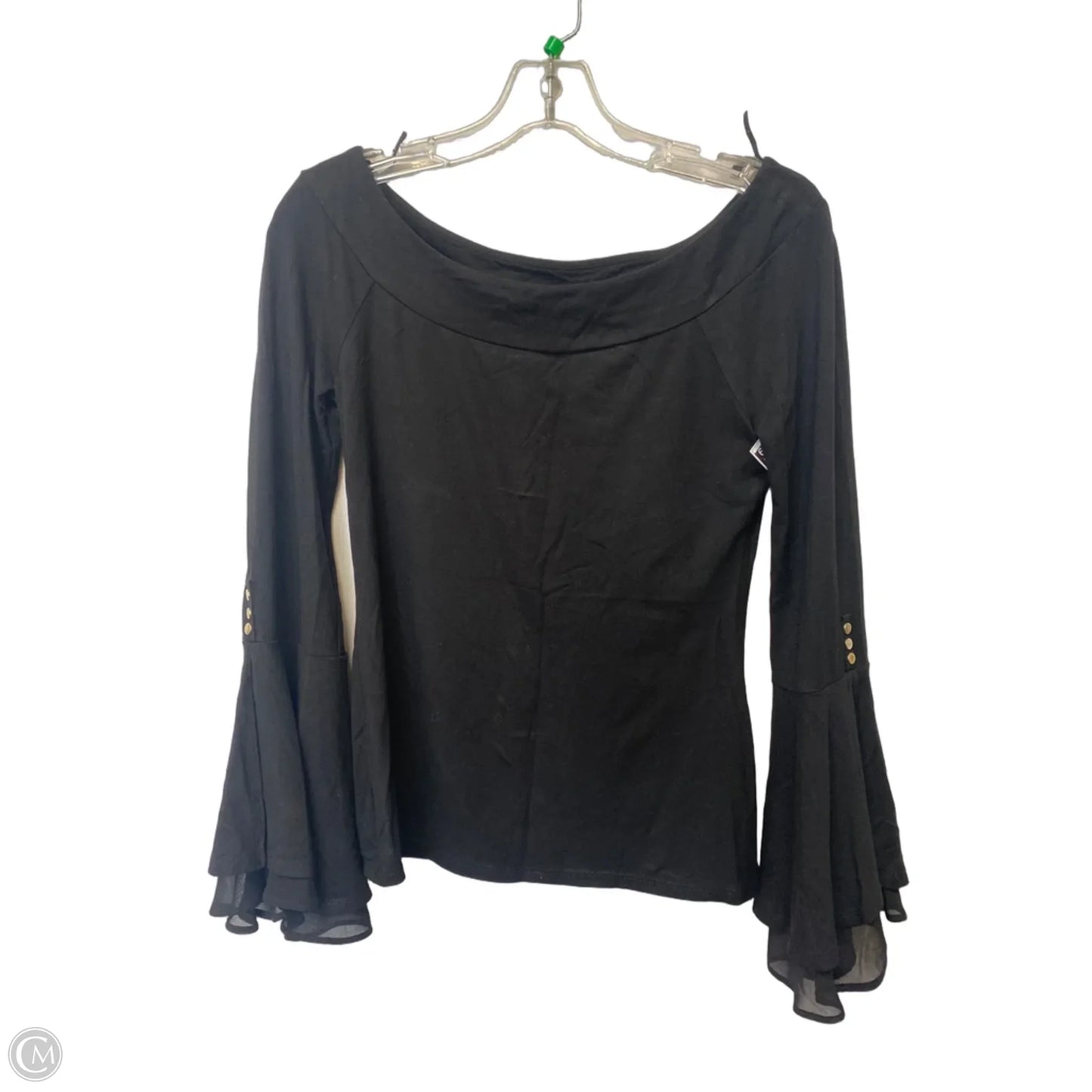 Top Long Sleeve By White House Black Market In Black, Size: Xs