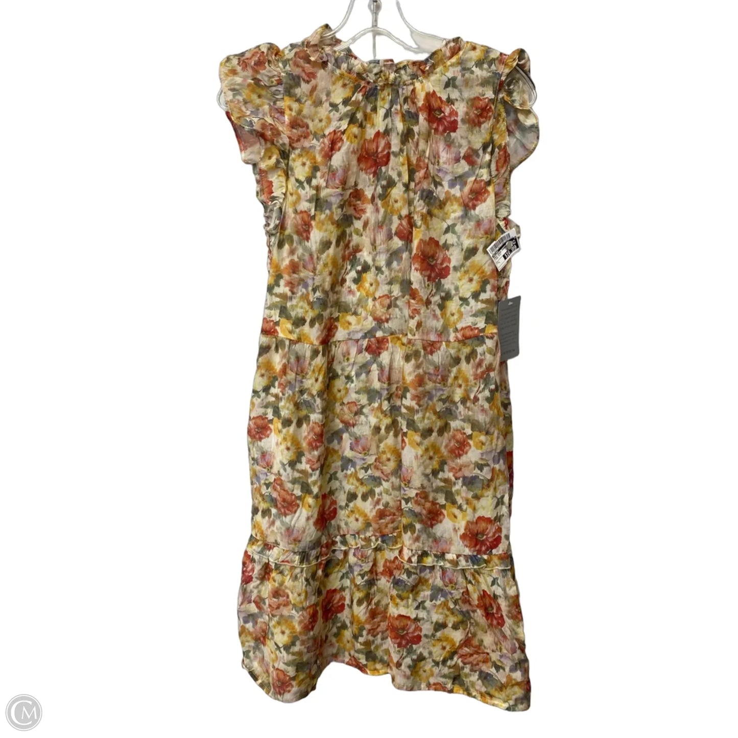 Dress Casual Short By Melloday In Floral Print, Size: L