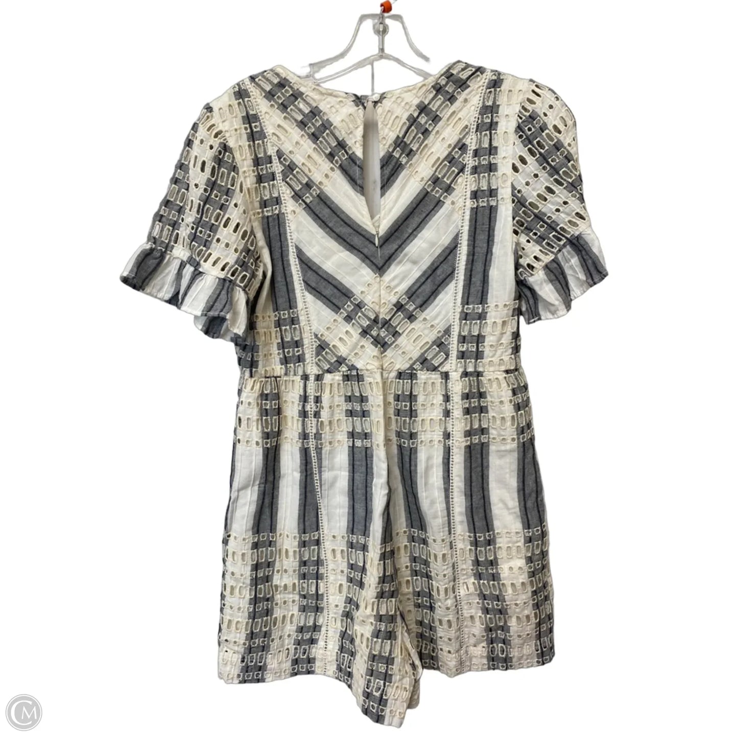Dress Casual Short By Anthropologie In Grey & White, Size: 8