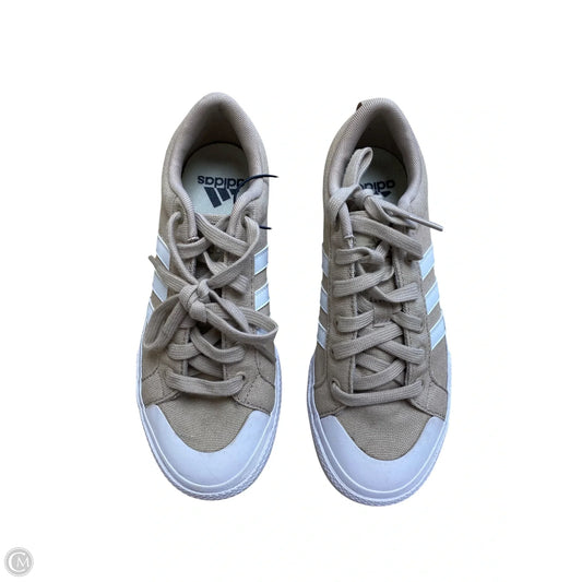 Shoes Sneakers By Adidas In Tan, Size: 7