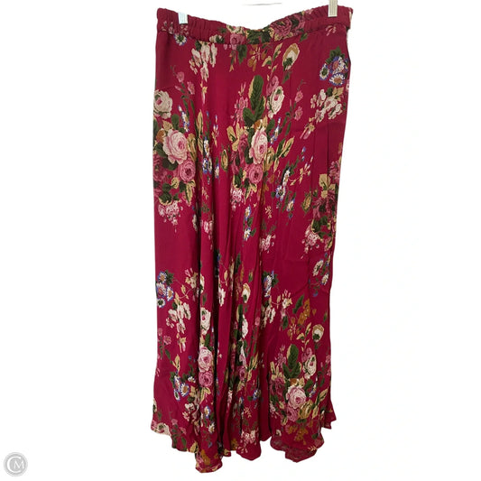 Skirt Maxi By Cmf In Red, Size: M