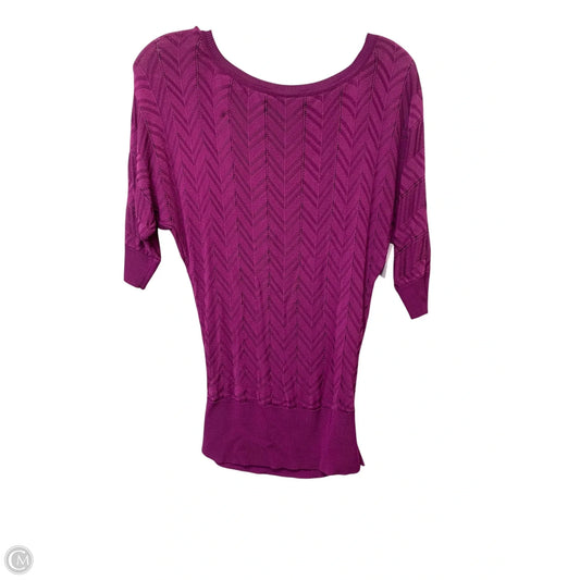 Top 3/4 Sleeve By White House Black Market In Purple, Size: Xs