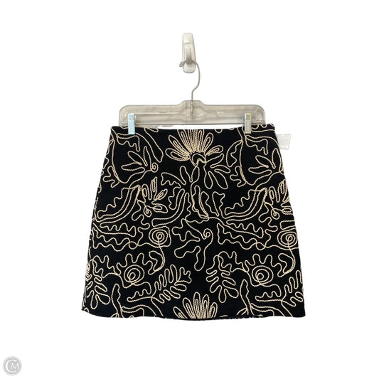 Skirt Mini & Short By Loft In Black & White, Size: 8