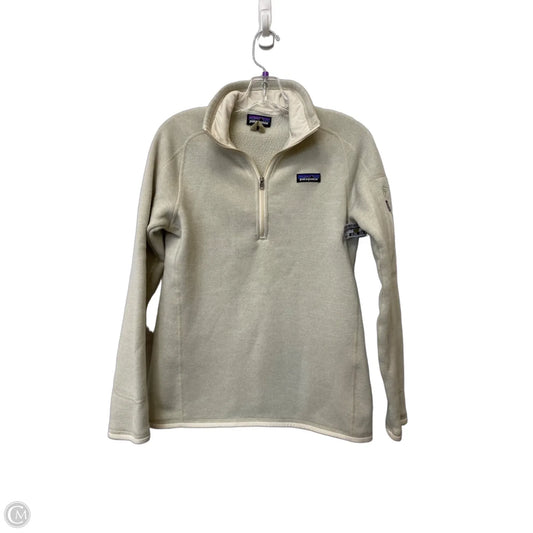 Sweatshirt Collar By Patagonia In Cream, Size: M