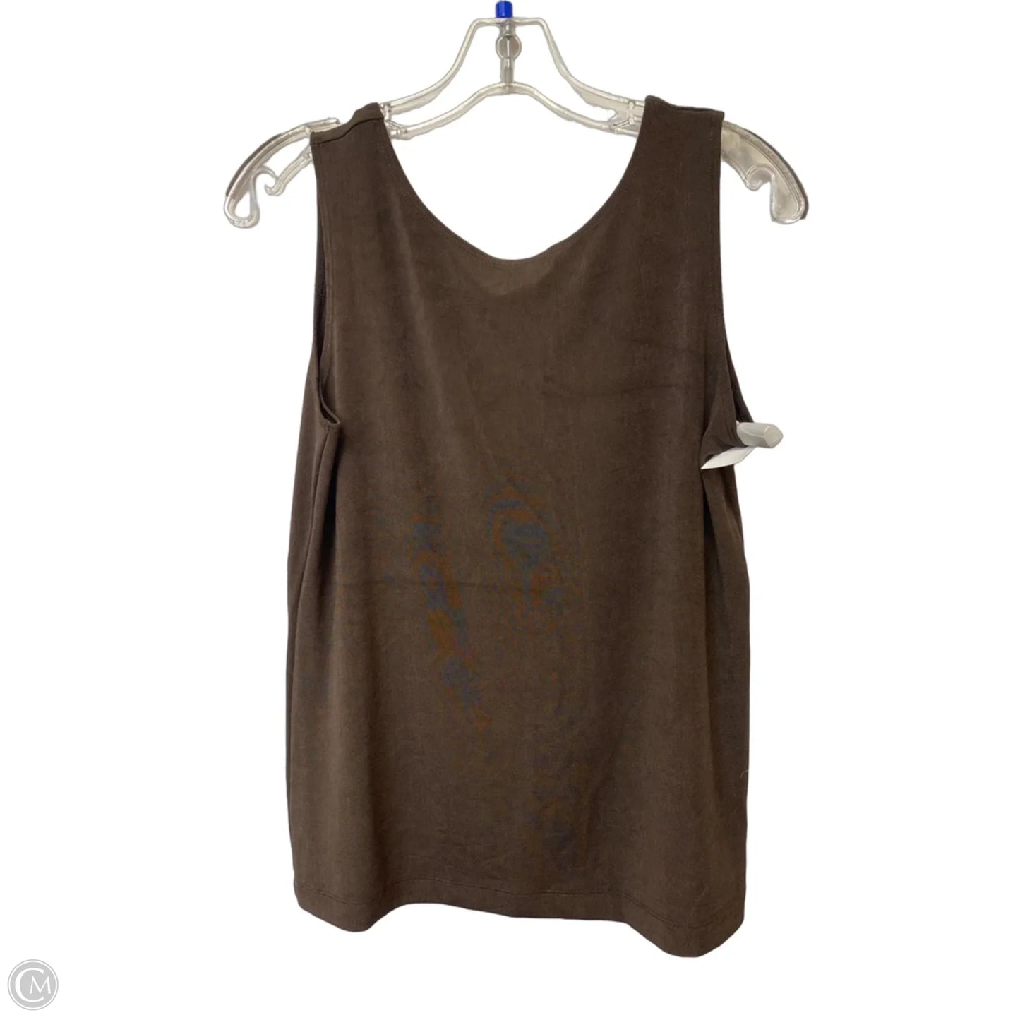 Top Sleeveless By Chicos In Brown, Size: M