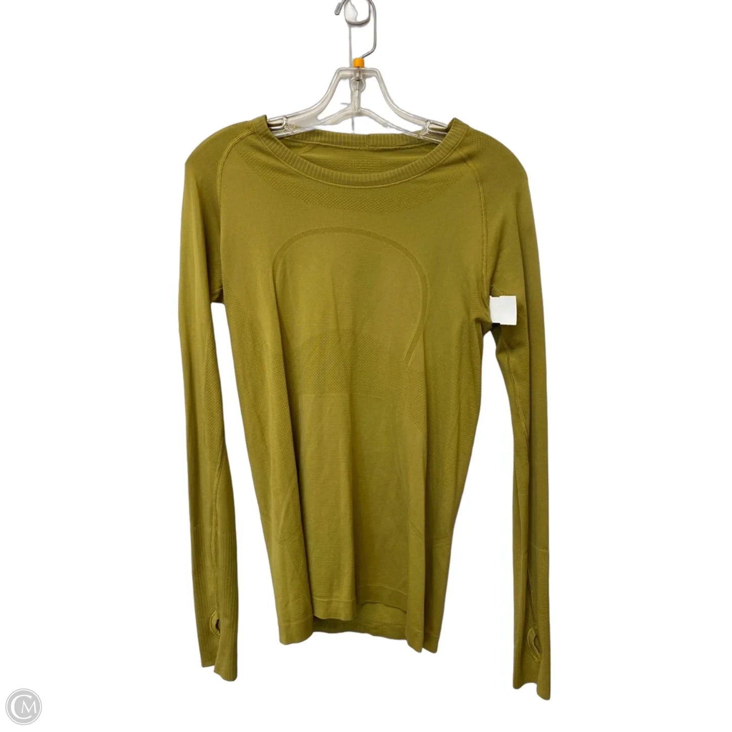 Athletic Top Long Sleeve Crewneck By Lululemon In Green, Size: M