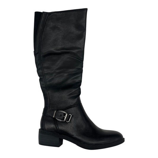 Boots Knee Heels By Bare Traps In Black, Size:7