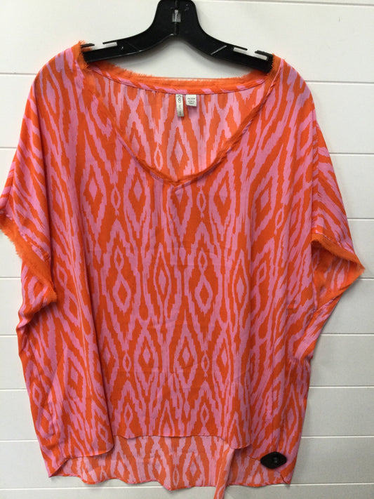 Top Ss By Cato In Orange & Pink, Size:1X