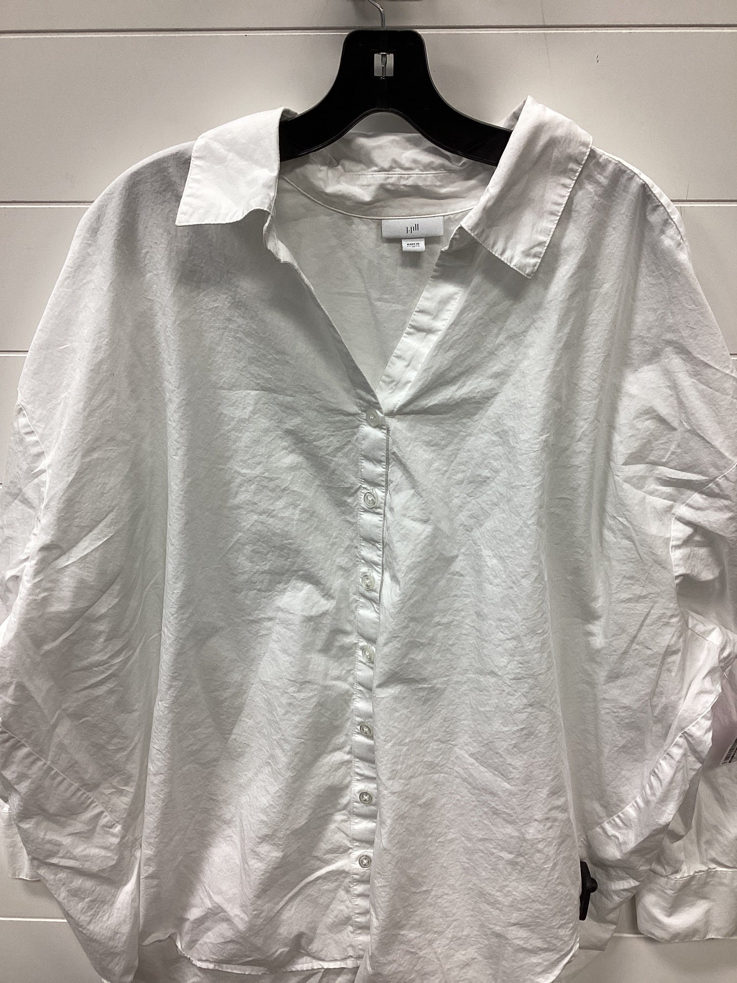 Top Ls By J. Jill In White, Size:2X