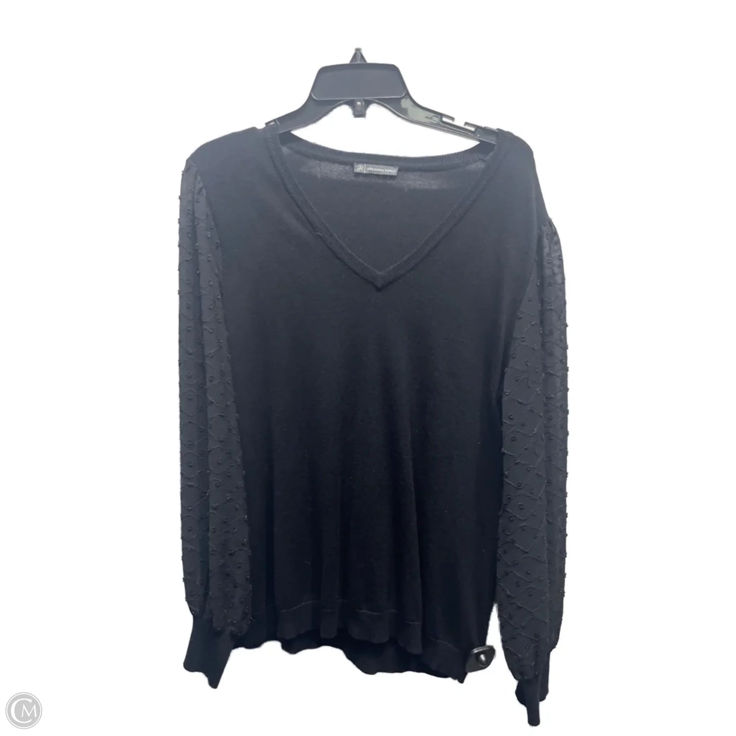 Sweater By Adrianna Papell In Black, Size: Xl