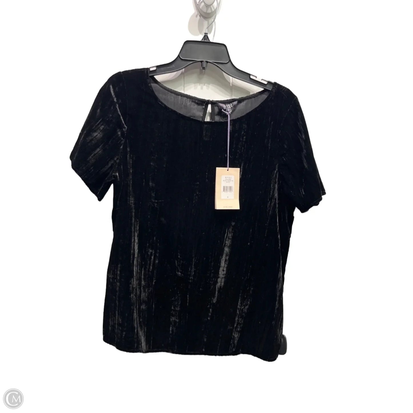 Top Short Sleeve By Not Your Daughters Jeans In Black, Size: S