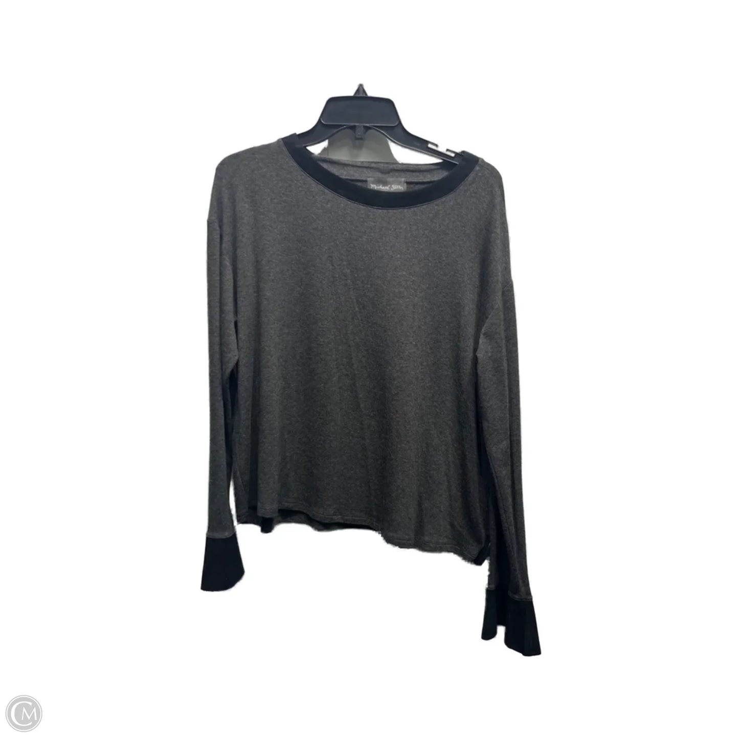 Top Long Sleeve By Michael Stars In Grey, Size: M
