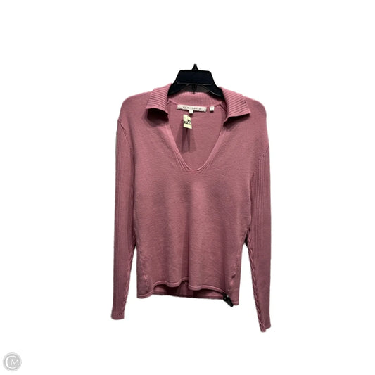 Top Long Sleeve By Max Studio In Mauve, Size: L