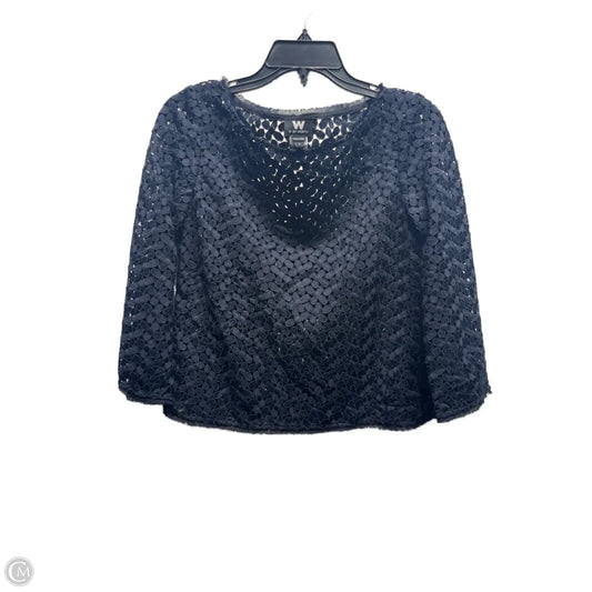 Top Long Sleeve By Worth Ny In Black, Size: S
