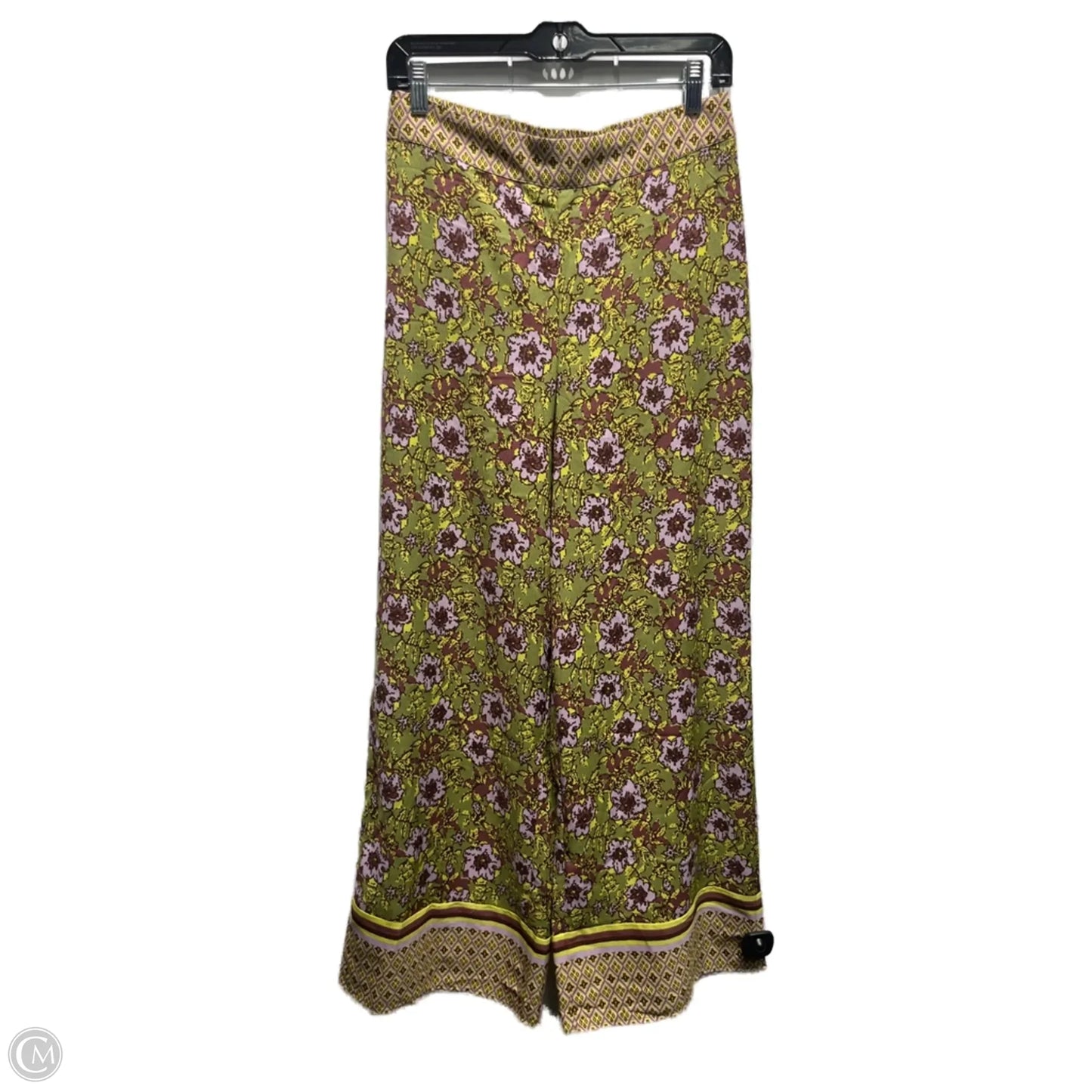 Pants Wide Leg By Cupcakes And Cashmere In Green & Purple, Size: S