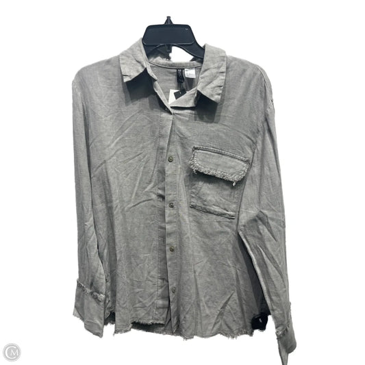 Top Long Sleeve By Divided In Grey, Size: Xs
