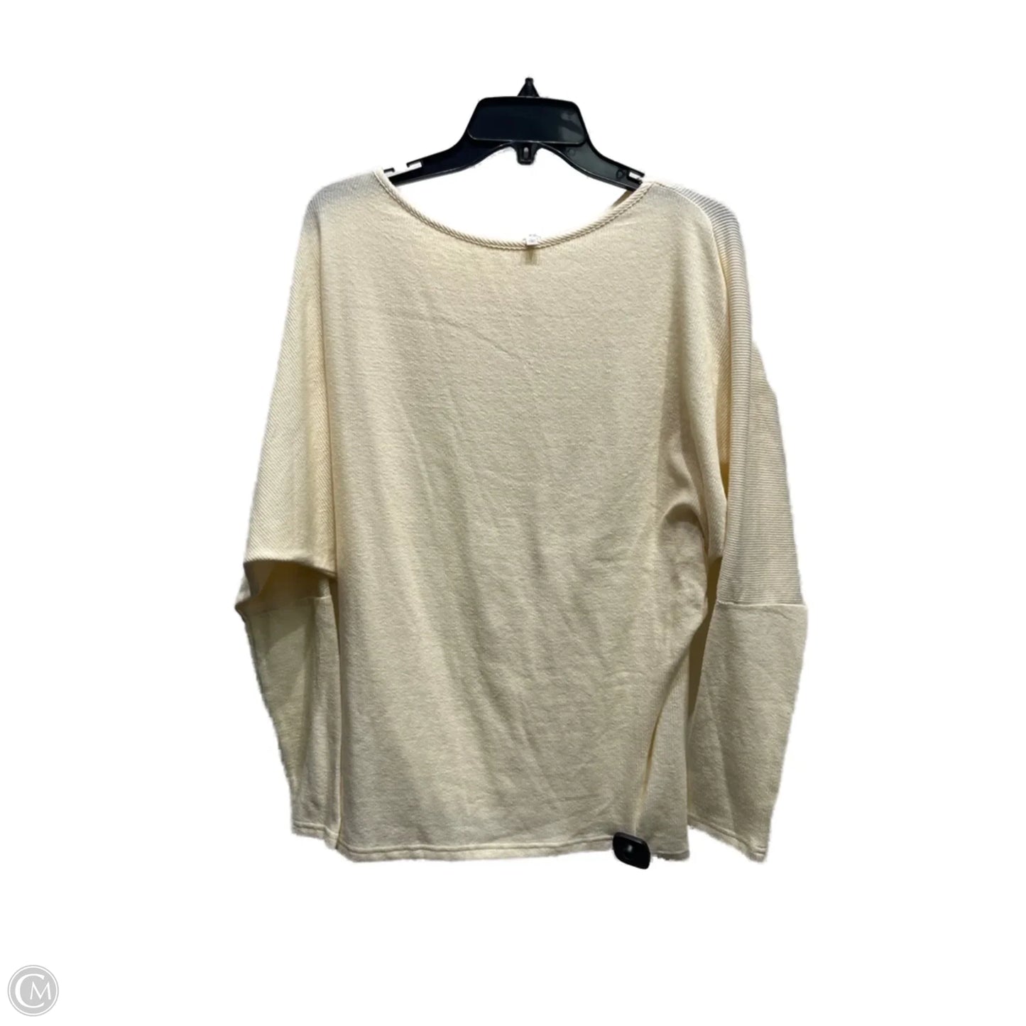 Top Long Sleeve Basic By La Miel In Cream, Size: L
