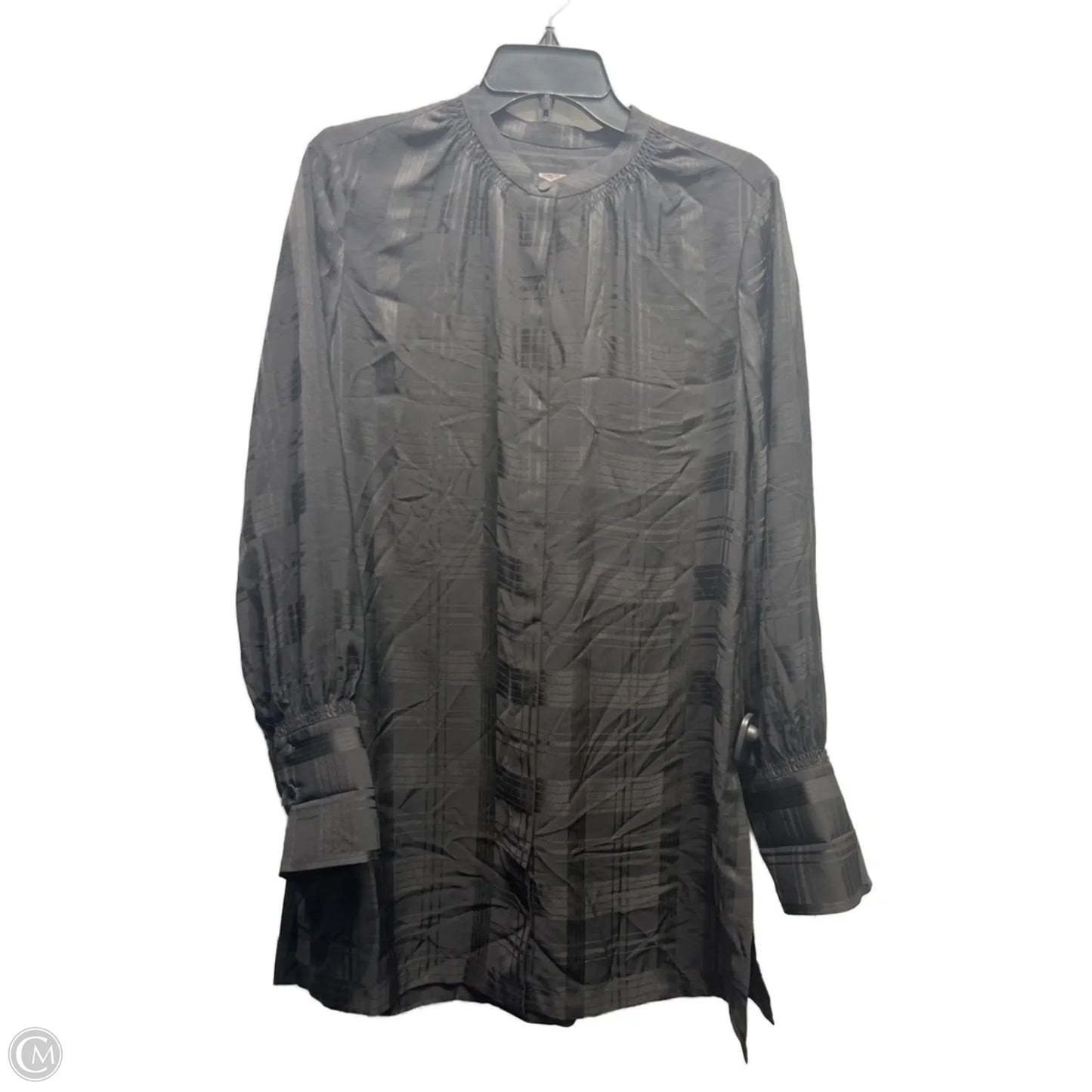 Tunic Long Sleeve By Chicos In Black, Size: M