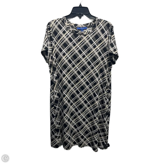 Dress Casual Short By Apt 9 In Black & Tan, Size: L