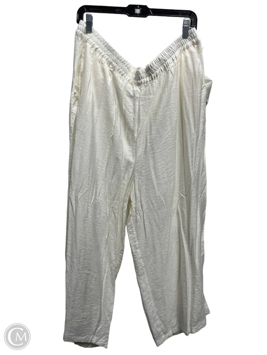 Pants Wide Leg By wynne layers In White, Size: 1x