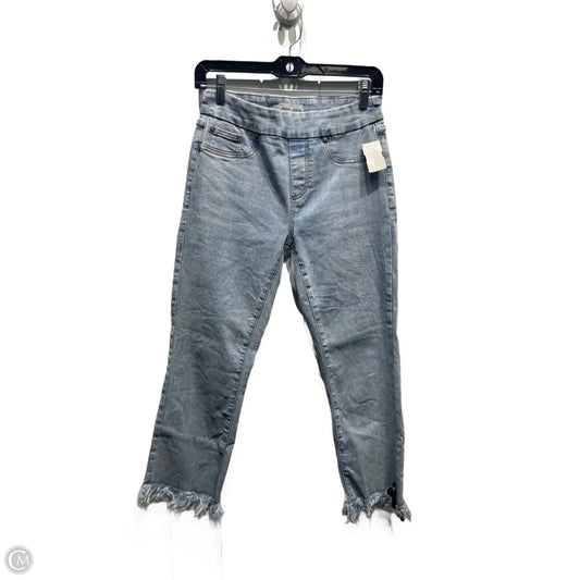 Jeans Cropped By Tribal In Blue Denim, Size: 4