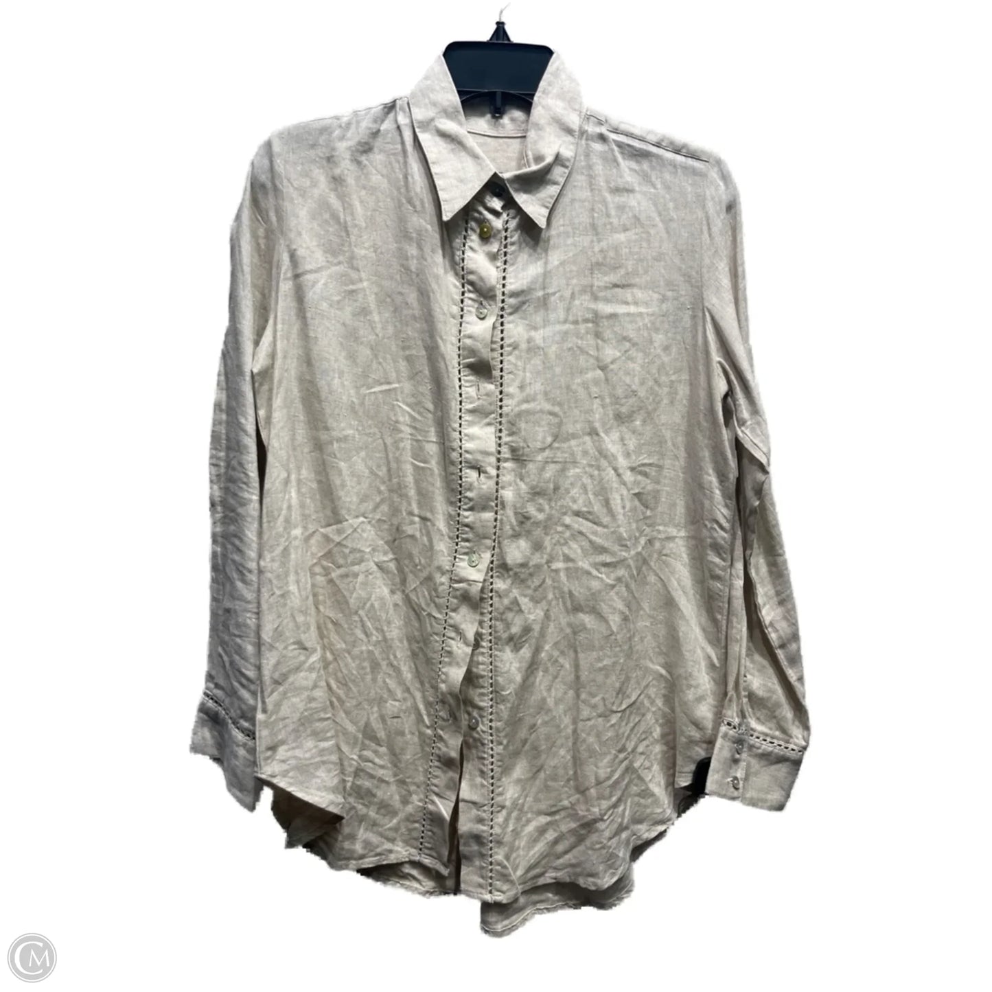 Tunic Long Sleeve By ONDADEMAR In Cream, Size: Xxl