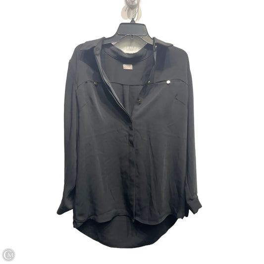 Top Long Sleeve By Chicos In Black, Size: M