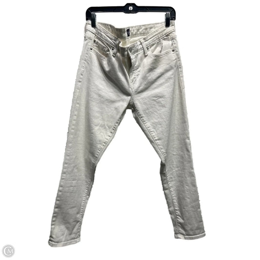 Jeans Skinny By Gap In White, Size: 8