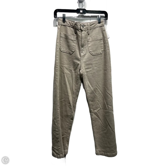 Jeans Wide Leg By JUSTBLACK In Taupe, Size: 2