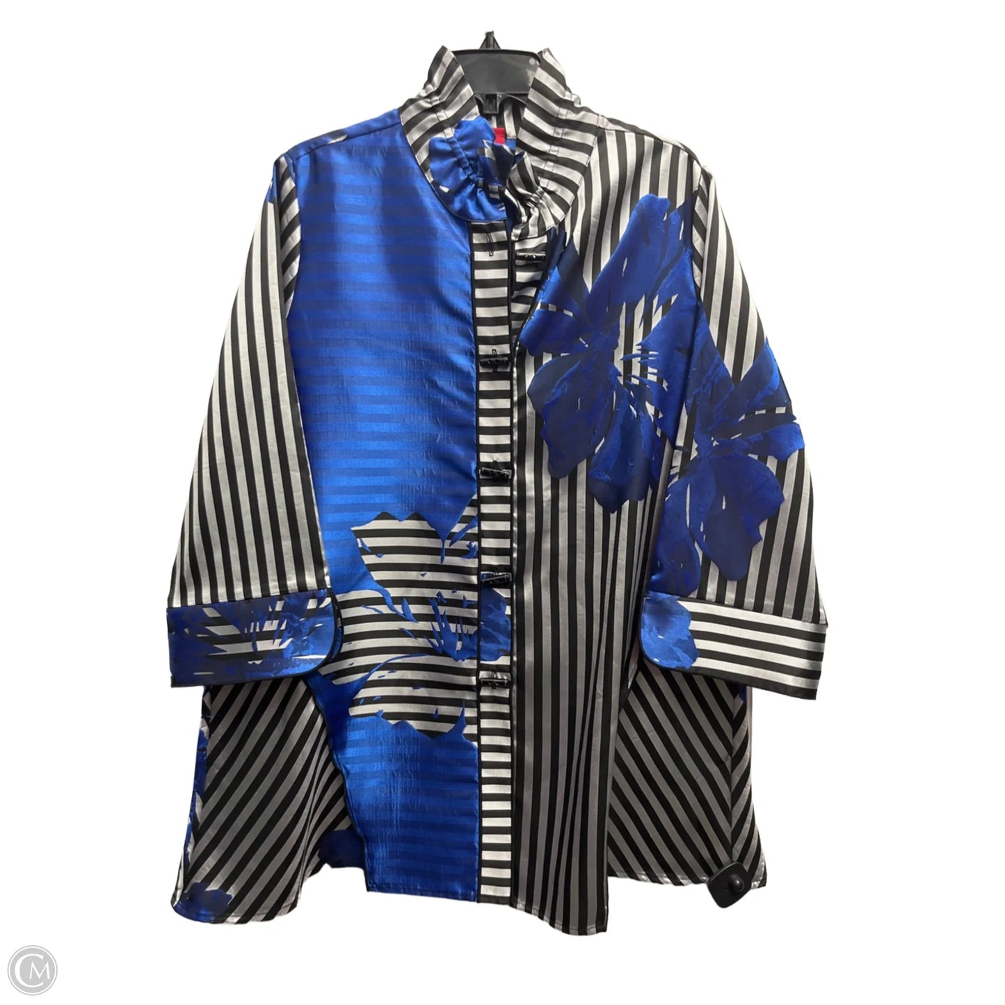 Jacket Other By Ic By Connie K In Black & Blue, Size: Xl