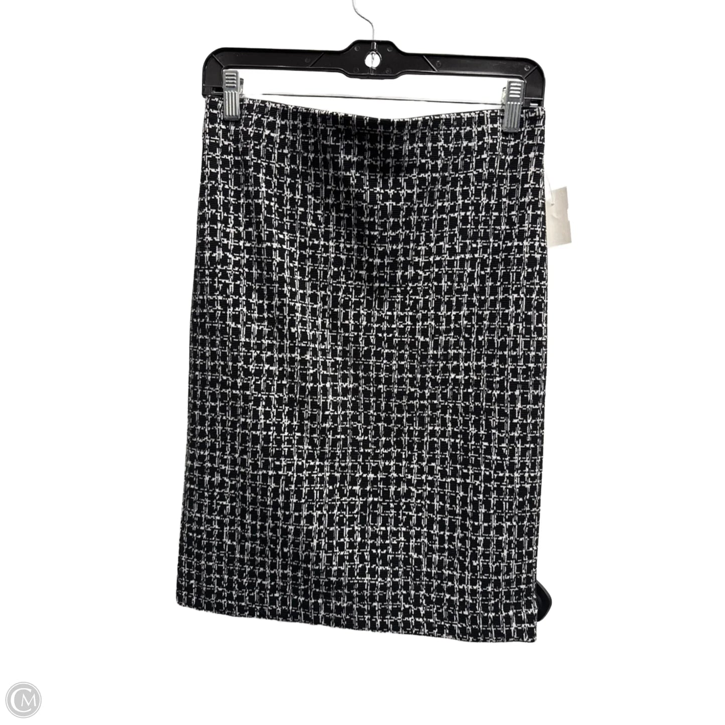 Skirt Midi By Ann Taylor In Black & White, Size: S