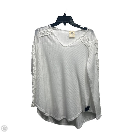 Top Long Sleeve By SPADE & HEART In White, Size: S