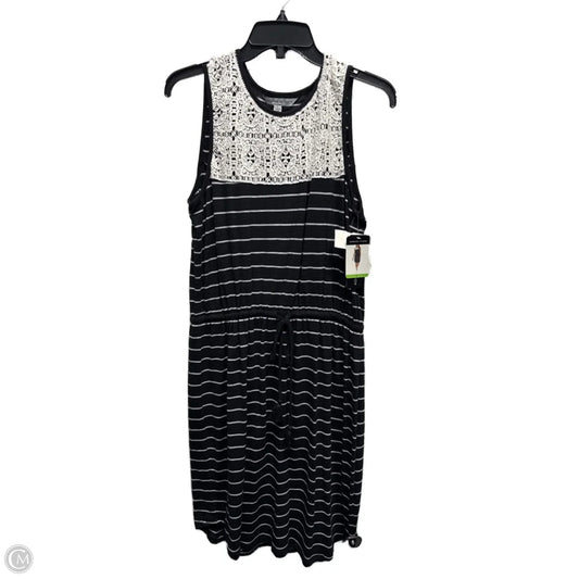 Dress Casual Short By Adrienne Vittadini In Black & White, Size: L
