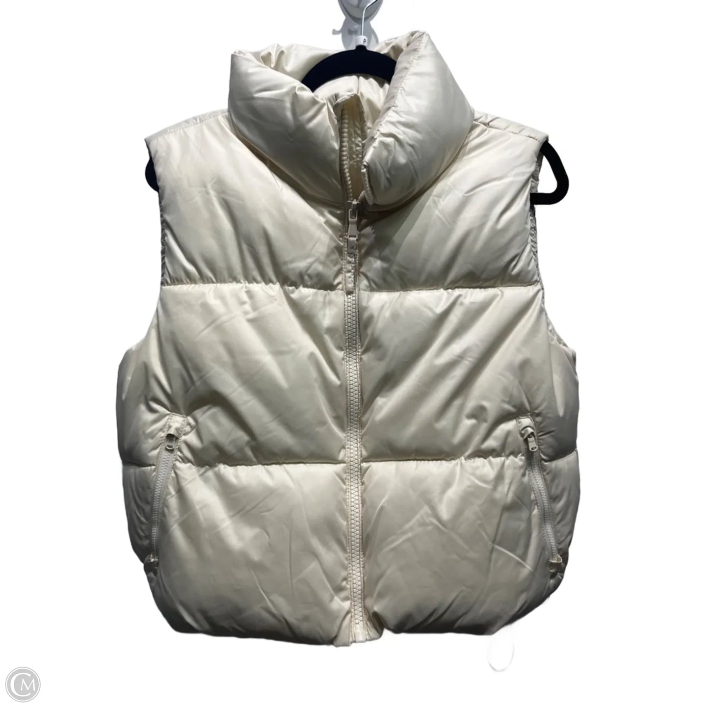 Vest Puffer & Quilted By Old Navy In Cream, Size: S