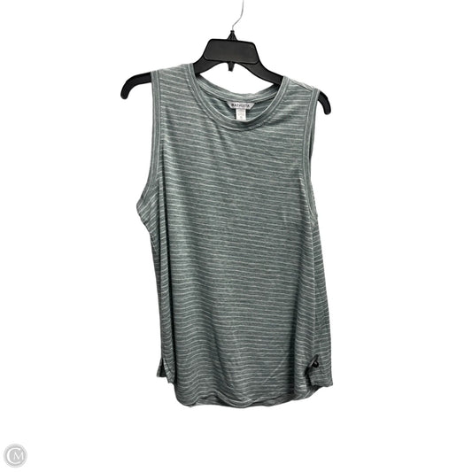 Athletic Tank Top By Athleta In Green & White, Size: Xl