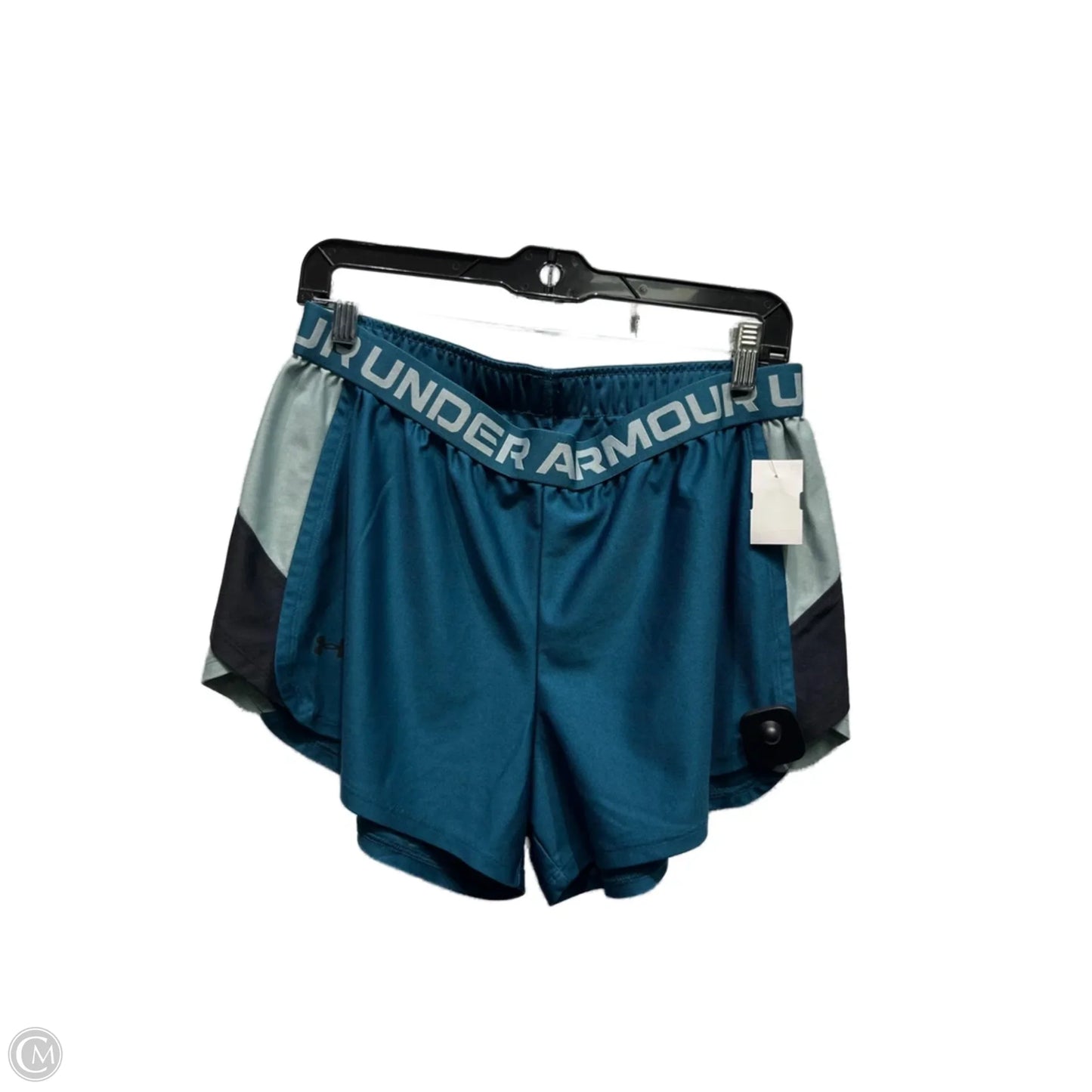Athletic Shorts By Under Armour In Teal, Size: L