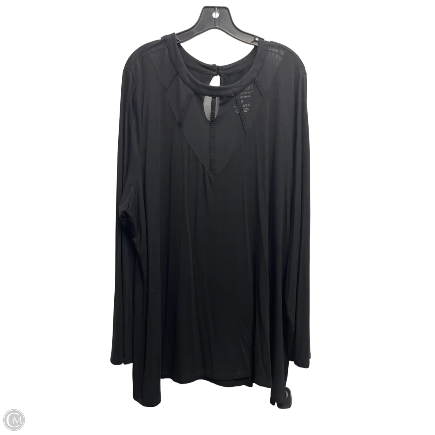 Top Long Sleeve By Torrid In Black, Size: 4x