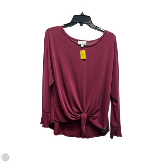 Top 3/4 Sleeve By Veronica M In Animal Print, Size: Xl