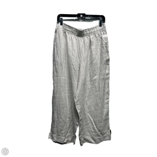 Pants Linen By Tahari By Arthur Levine In Grey, Size: L