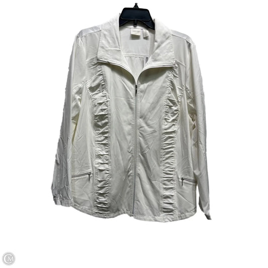 Jacket Other By Chicos In White, Size: Xl