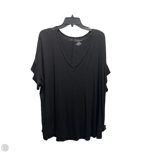 Top Short Sleeve Basic By Lane Bryant In Black, Size: 22