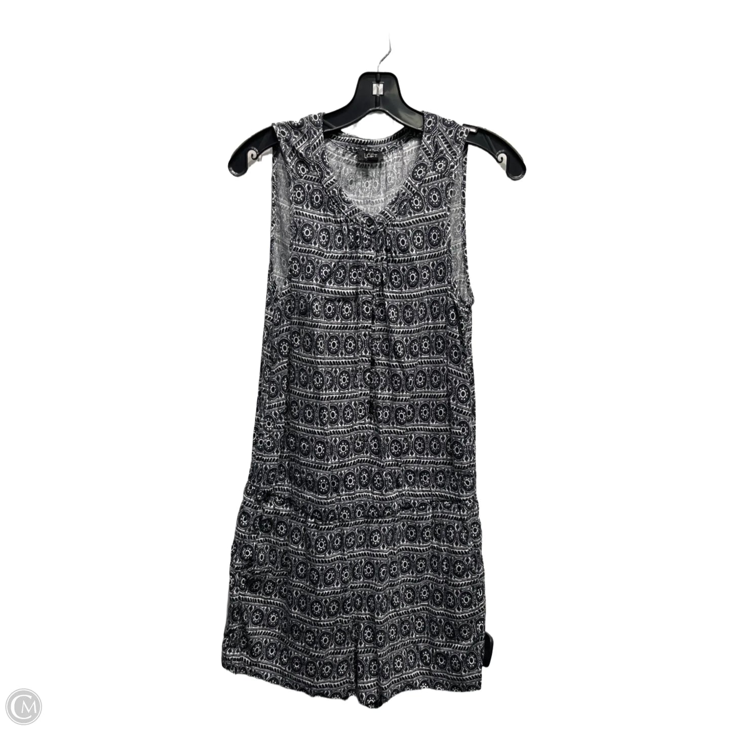 Romper By Loft In Black & White, Size: S