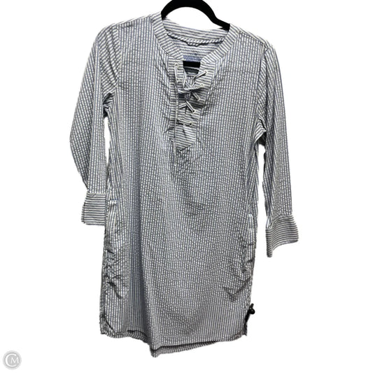 Dress Casual Short By Vineyard Vines In Blue & White, Size: Xxs
