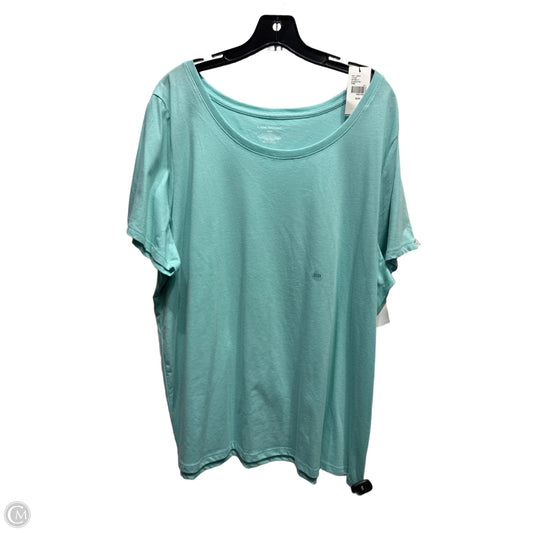 Top Short Sleeve Basic By Lane Bryant In Green, Size: 22