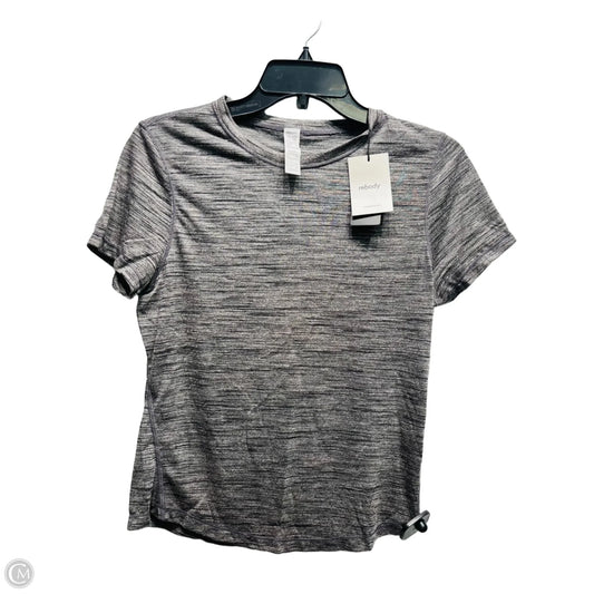Athletic Top Short Sleeve By  REBODY In Grey, Size: Xs