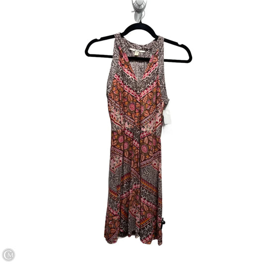 Dress Casual Short By Miami In Brown & Red, Size: Xxs