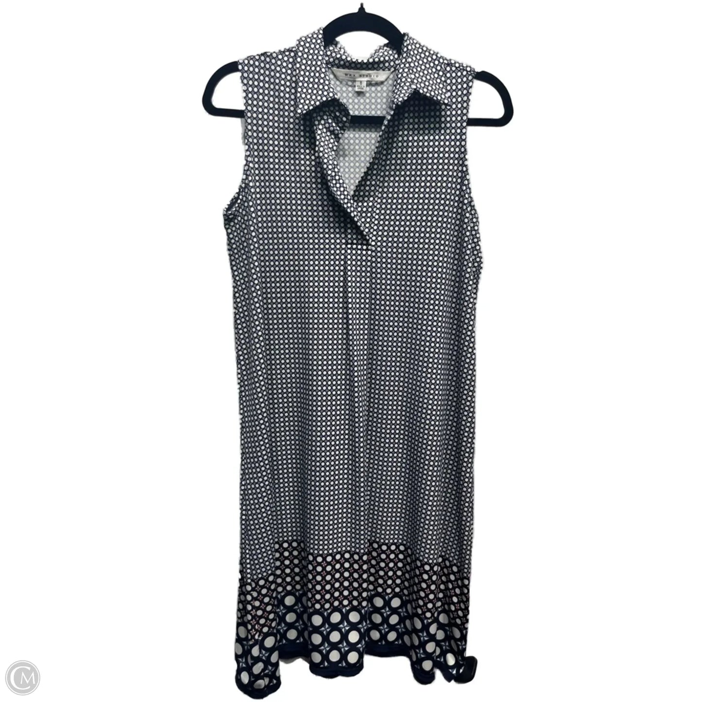 Dress Casual Short By Max Studio In Blue & White, Size: S