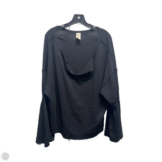 Top Long Sleeve By Free People In Black, Size: M