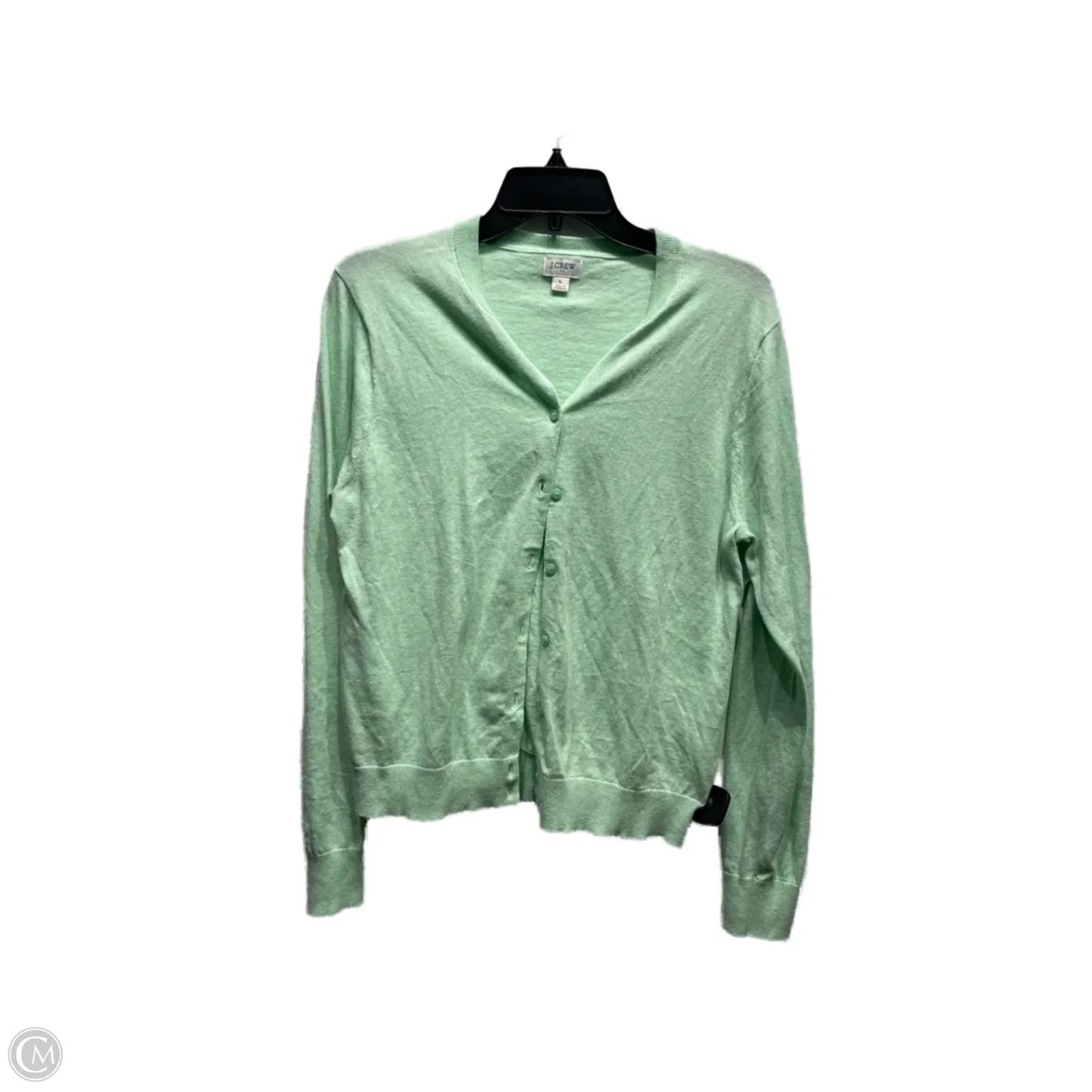 Sweater Cardigan By J. Crew In Green, Size: L